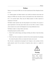 Delixi CDRA011T4 User Manual