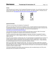 Delptronics Thunderclap Kit Instructions Manual