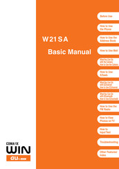 KDDI au W21SA Basic Manual