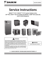 Daikin CAPE(A) Series Service Instructions Manual