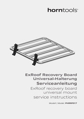 horntools HRRF017BOARD Service Instructions Manual