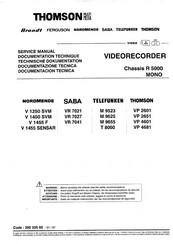THOMSON NORDMENDE V1250SVM Service Manual