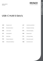 Nordic DELTACO USBC-HUB204 User Manual