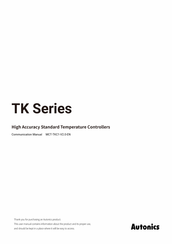 Autonics TK Series Communications Manual