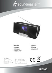 SOUNDMASTER IR3500 Setup Instructions