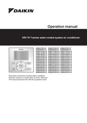 Daikin VRV RWEQ192TBYD Series Operation Manual