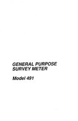 VICTOREEN INSTRUMENT 491 Manual