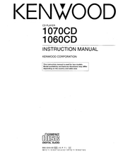 Kenwood 1060CD Instruction Manual