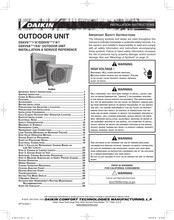 Daikin DZ6VS 1 A Series Installation & Service Reference