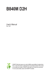 Gigabyte B840M D2H User Manual