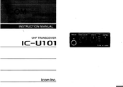 Icom IC-U101 Instruction Manual