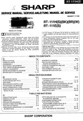 Sharp RT-111H W Service Manual