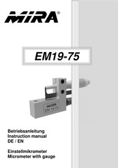 Mira EM19-75 Instruction Manual