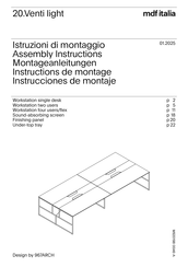 MDF Italia 20.Venti Home Assembly Instructions Manual