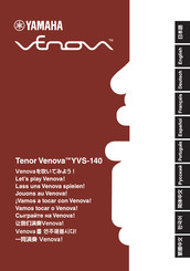 Yamaha Tenor Venoma YVS-140 Manual
