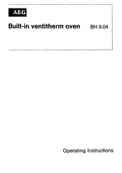 AEG BH 8.04 Operating Instructions Manual