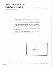 Tektronix 453 MOD 703K Instruction Manual