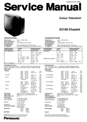 Panasonic TX29AD20 Service Manual