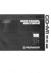 Pioneer CD-M1 Owner's Manual