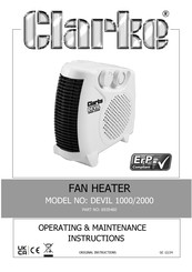 Clarke DEVIL 1000/2000 Operating & Maintenance Instructions