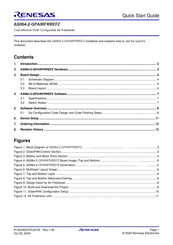 Renesas AS064-2-GPAIRFRREFZ Quick Start Manual