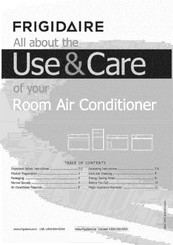 Frigidaire CRA054XT718 Use & Care Manual