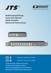 Monacor JTS CS-8 Instruction Manual