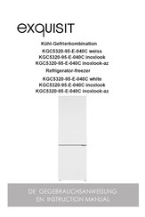 Exquisit KGC5320-95-E-040C white Instruction Manual