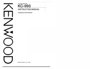 Kenwood KC-993 Instruction Manual