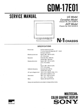 Sony MULTISCAN SCC-G24D-A Service Manual