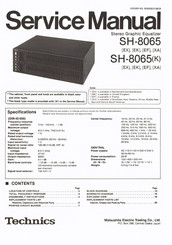 Technics SH-8065 Service Manual
