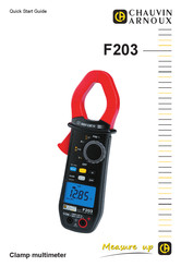 Chauvin Arnoux F203 Quick Start Manual