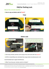 ZKTeco Plock 2 Faq
