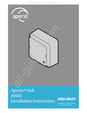 Assa Abloy Aperio Hub AH40 Installation Instructions Manual