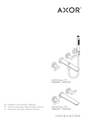 Axor Citterio C 49482 1 Series Installation/User Instructions/Warranty