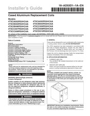 Trane 4TXCC009RS3HCAA Installer's Manual