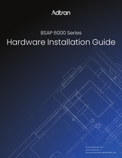 Adtran BSAP 6000 Series Installation Manual