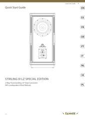 Tannoy STIRLING III LZ SPECIAL EDITION Quick Start Manual