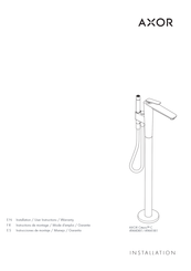 Axor Citterio C 49441 1 Series Installation/User Instructions/Warranty