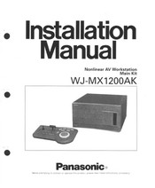 Panasonic WJMX1200AK - WORK STATION MAIN Installation Manual