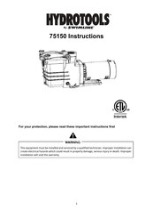 Swimline HYDROTOOLS 75150 Instructions Manual