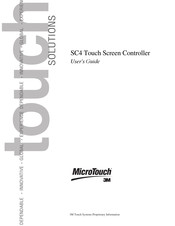 3M MicroTouch SC4 User Manual