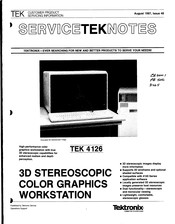 Tektronix TEK 4126 Service Notes