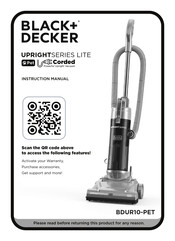 Black & Decker UPRIGHT LITE BDUR10-PET Instruction Manual