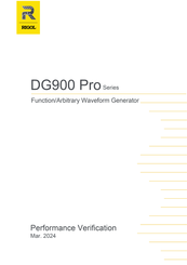 Rigol DG900 Pro Series Manual