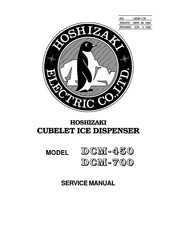 Hoshizaki DCM-450 Service Manual