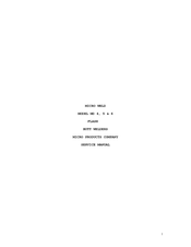 MICRO PRODUCTS MICRO WELD MD 6 Manual
