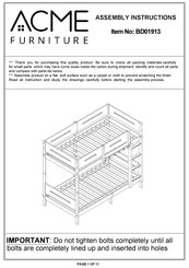 Acme Furniture BD01913 Assembly Instructions Manual