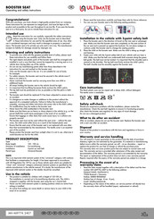 ULTIMATE SPEED CL002 Operating And Safety Instructions Manual