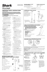 Shark Rocket HV320 Instructions